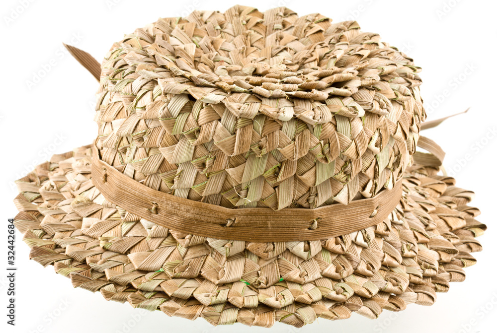chapeau décoratif en vacoa tressé, île de la Réunion Stock Photo | Adobe  Stock