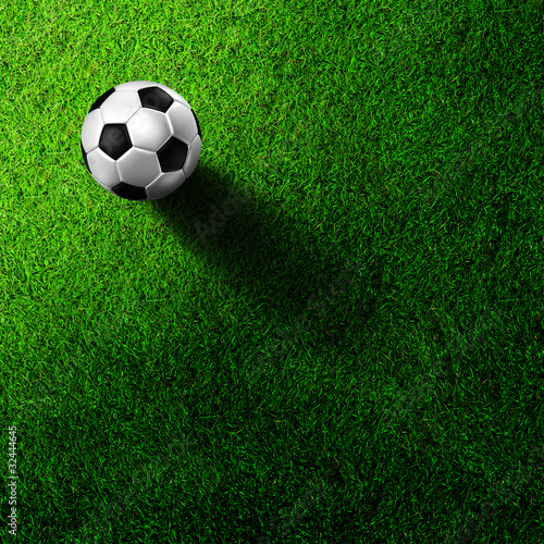 soccer football on grass field © kanate