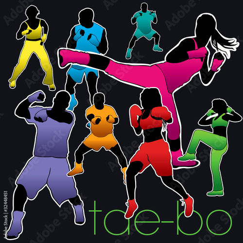 Tae-Bo silhouettes set.02
