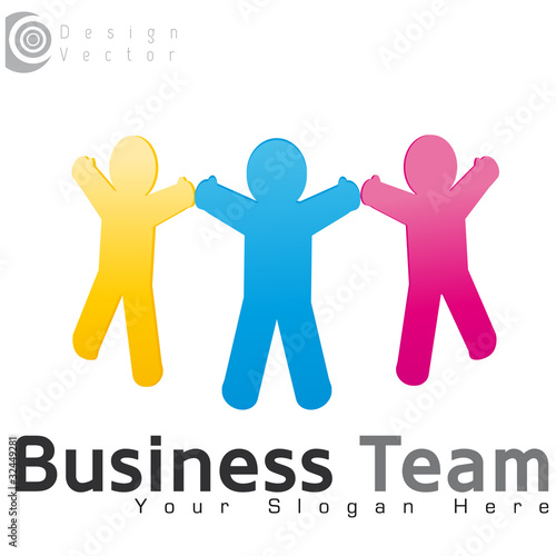 logo travail en équipe/ association