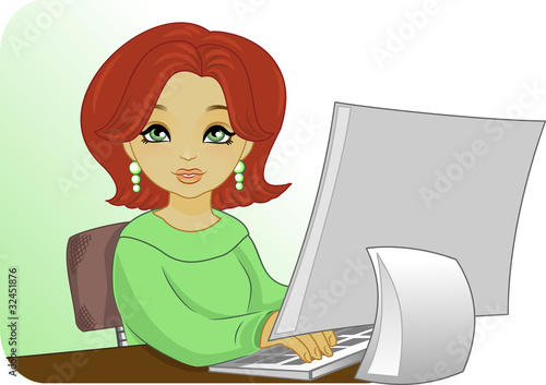 office girl