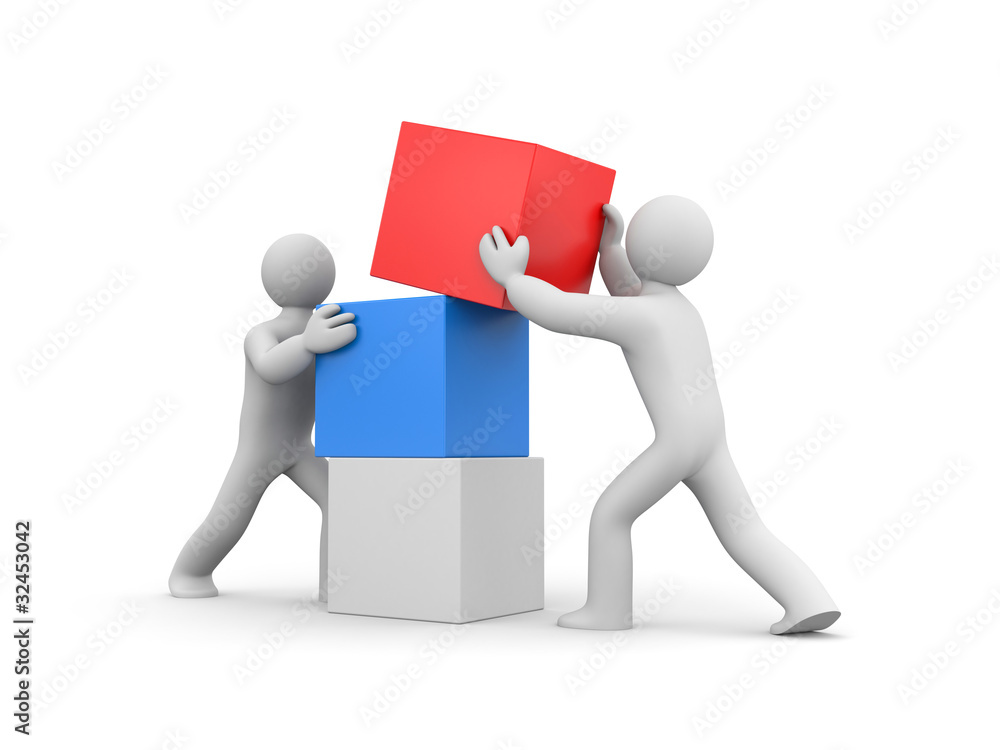People build wall. Image contain clipping path People build wall. Image contain clipping path