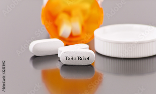 Obraz na plátne Debt Relief Tablet
