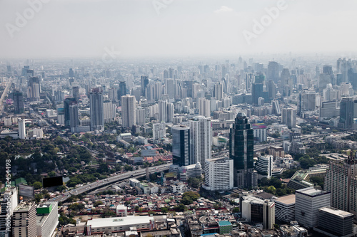 Skyscrapers bird s eye view Bangkok  Thailand