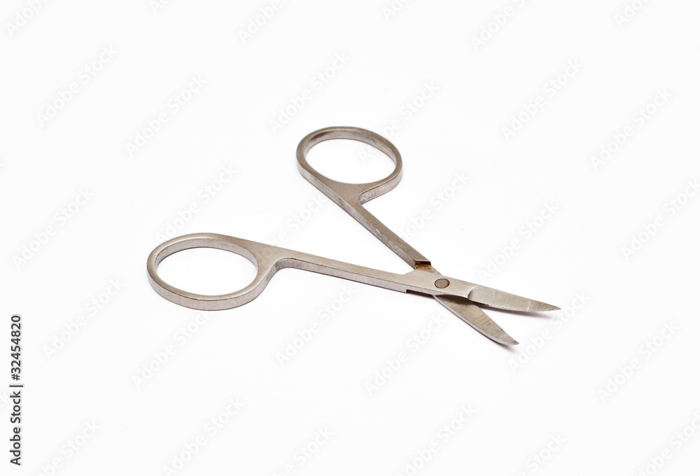 nail scissors isolated on white nail scissors isolated on white