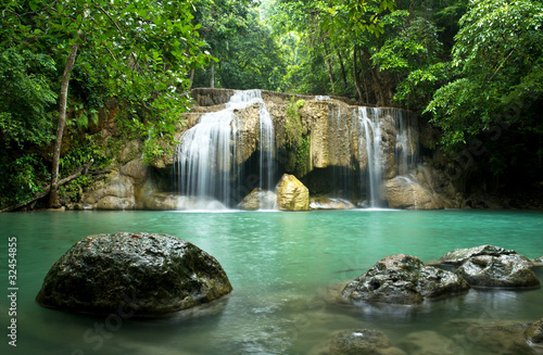 Waterfall in Kanchanaburi Province,Thailand