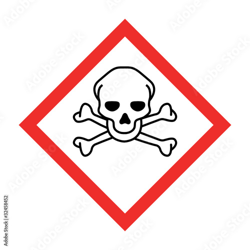 Gefahrensymbol -Totenkopf