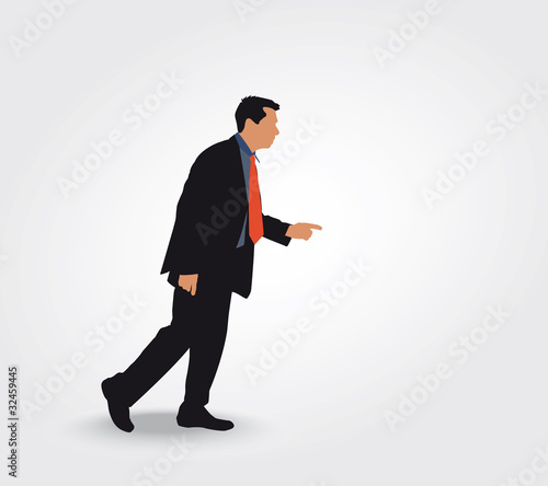 Silhouette d'un homme qui marche