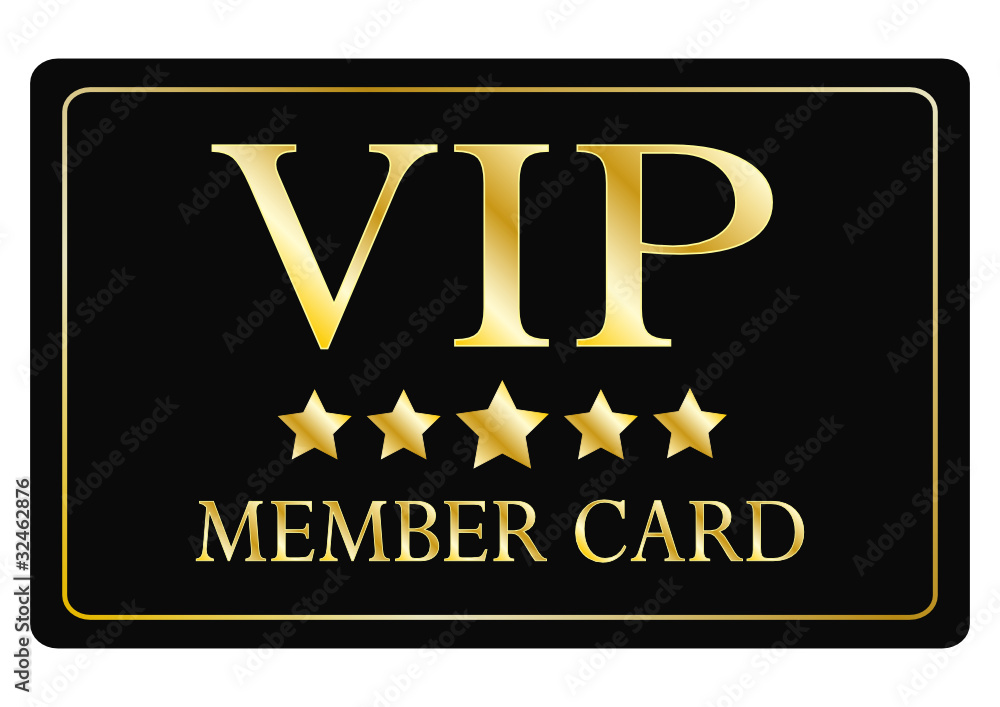 VIP MEMBER CARD Stock Vector | Adobe Stock