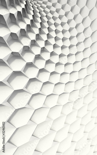 White Honeycomb in Curved Grid Configuration