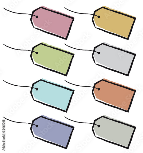 Etiquettes pastel