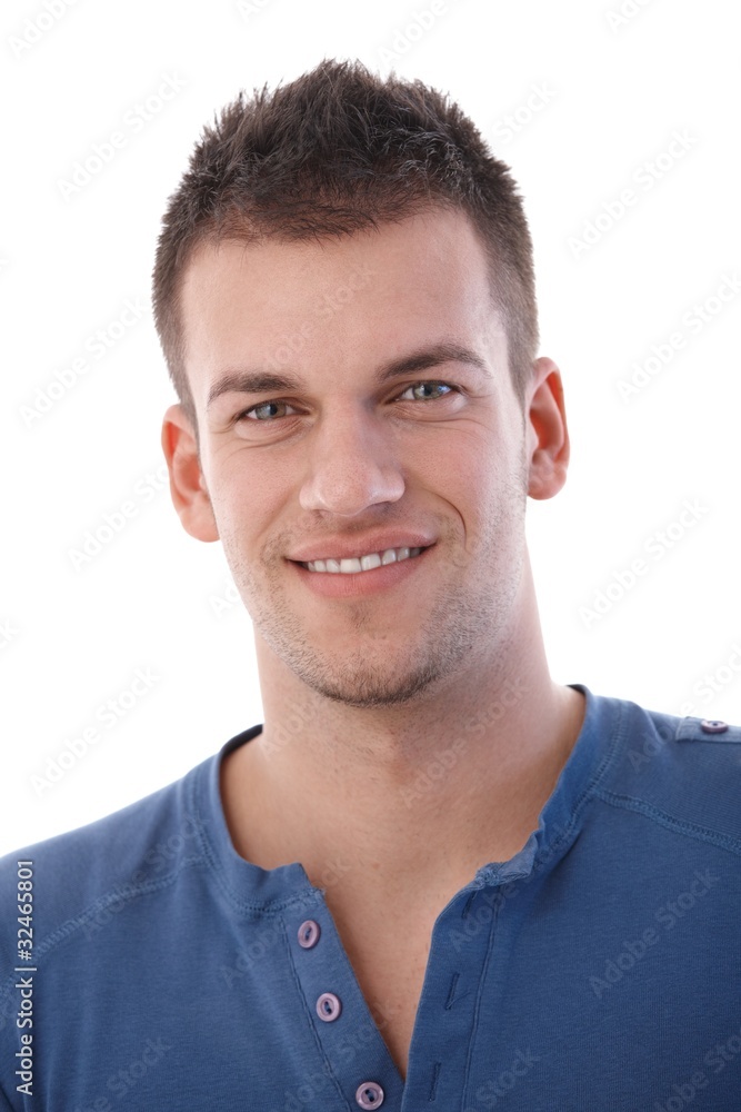 Fototapeta premium Portrait of young man smiling