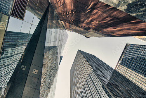Photography New York City Skyscrapers with Reflections