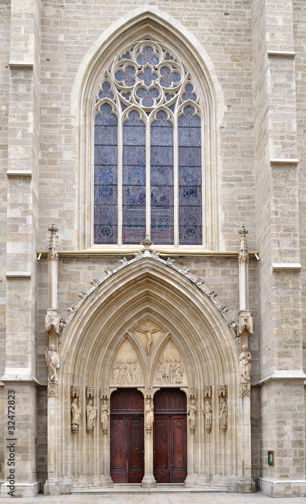 Portal of Minoriten kirche in Vienna,Austria