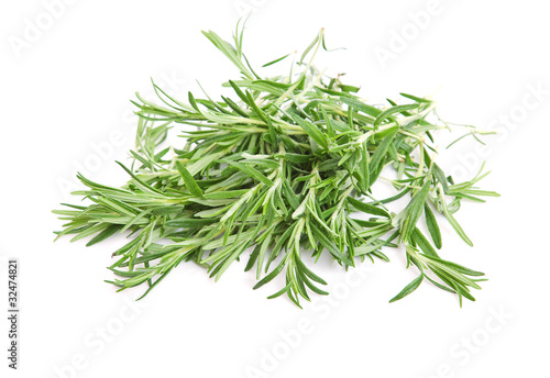 rosemary on a white background .
