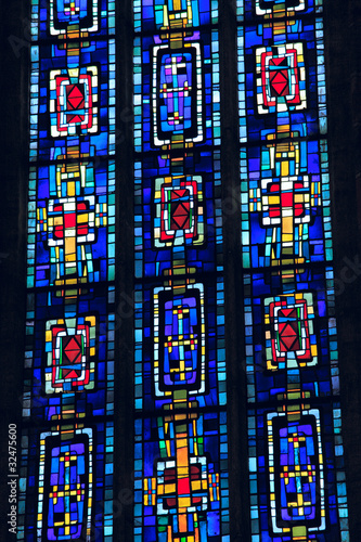Stained glass of Church of the Jacobins, Toulouse, France