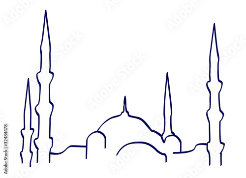 Canvas Print Boceto Estambul