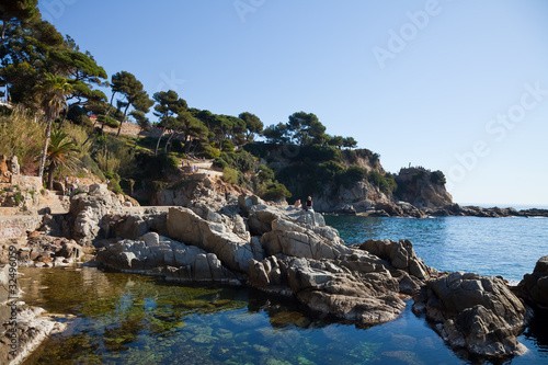 Coastline in Lloret de Mar