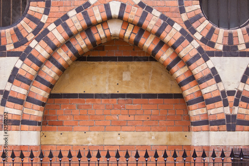 Brickwork in a nineteenth century granary in Bristol UK