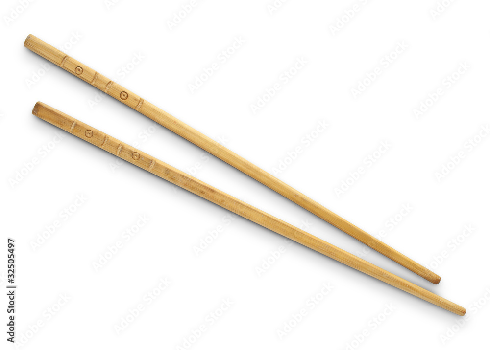 Chopsticks in white background Chopsticks in white background