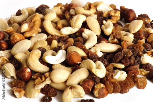 Healthy snack, mixed nuts