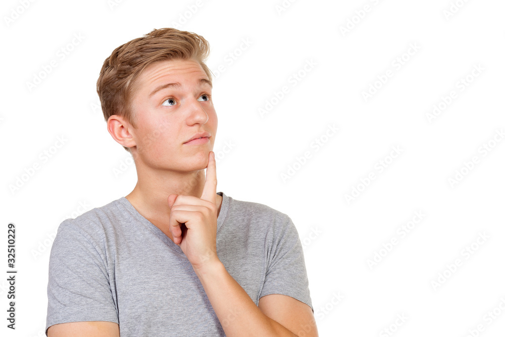 nachdenklicher junger mann nachdenklicher junger mann