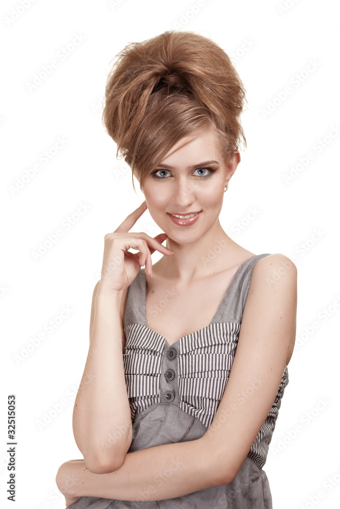 portrait of a beautiful young woman with bright makeup portrait of a beautiful young woman with bright makeup
