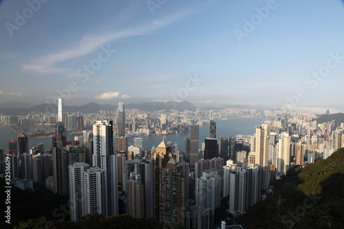 Hong Kong panorama from famous The Peak