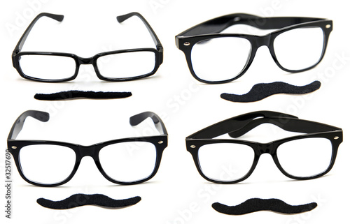 Glasses with Mustaches