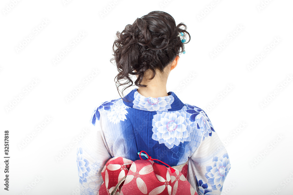 浴衣姿の女性 浴衣姿の女性