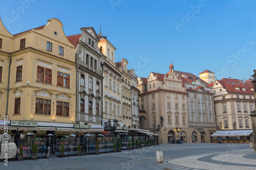 Old Town Square (Staromestske Namesti),cafes,Prague,Bohemia