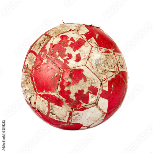 Old soccer ball