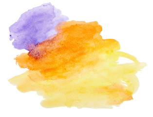 color strokes watercolor painting art