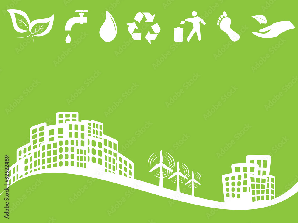 Eco friendly green city