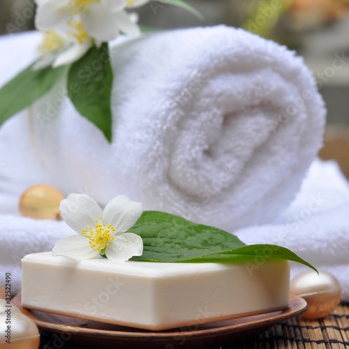 Savon et  fleur de jasmin