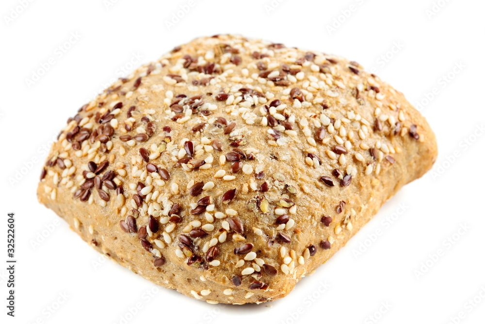 Rye bread with flax seeds
