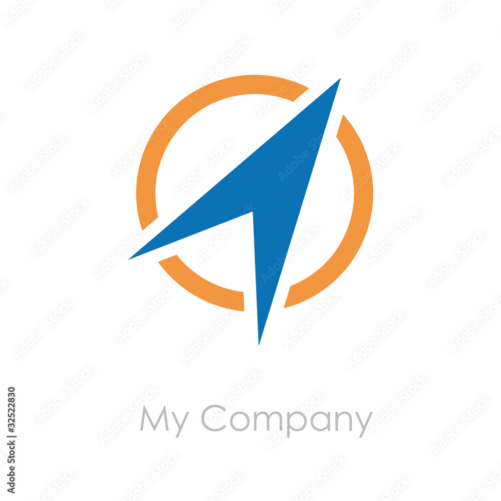 Logo arrow on the circle, compass # Vector Logo arrow on the circle, compass # Vector