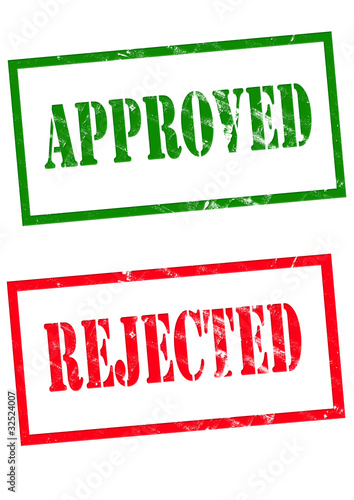 approved and rejected