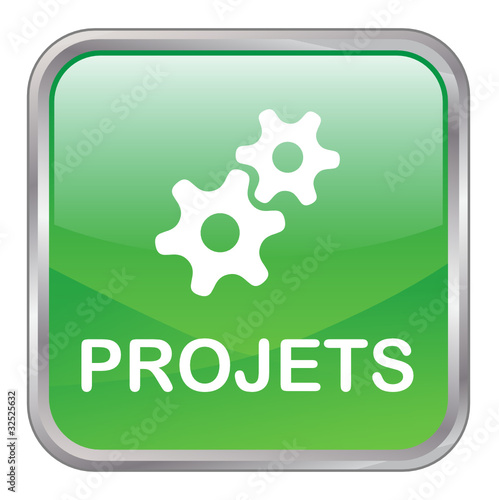 Bouton Web "PROJETS" (gestion équipe produits services clients)