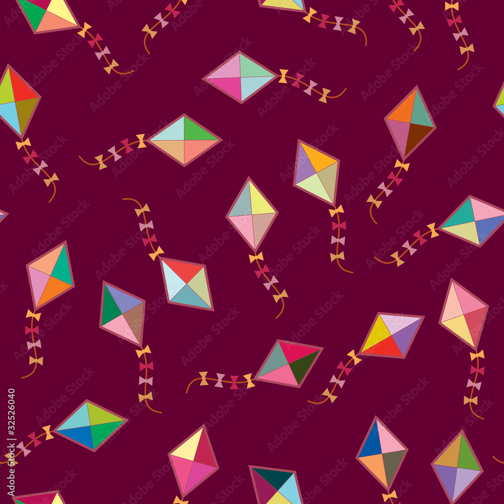 Seamless wallpaper with kite Seamless wallpaper with kite