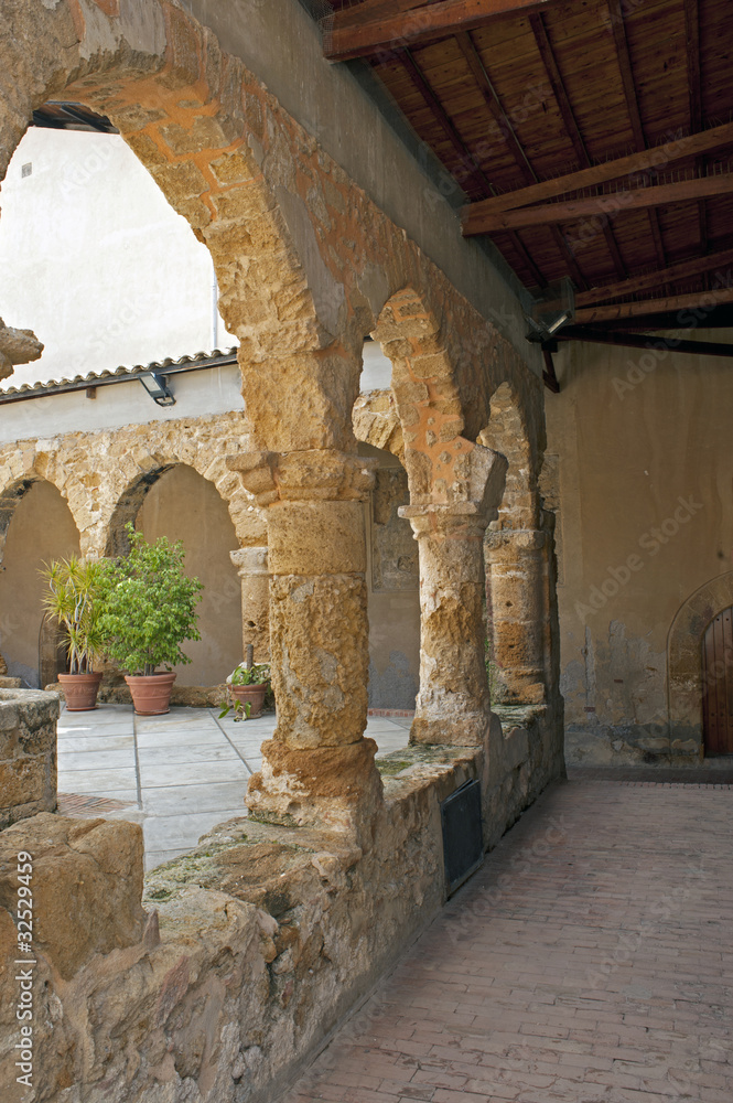 Ancient cloister of San Nicola in Agrigento