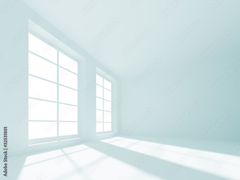 Fototapeta premium White Empty Room