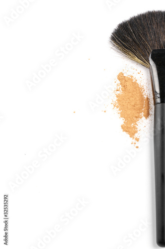 Make-up brush and powder