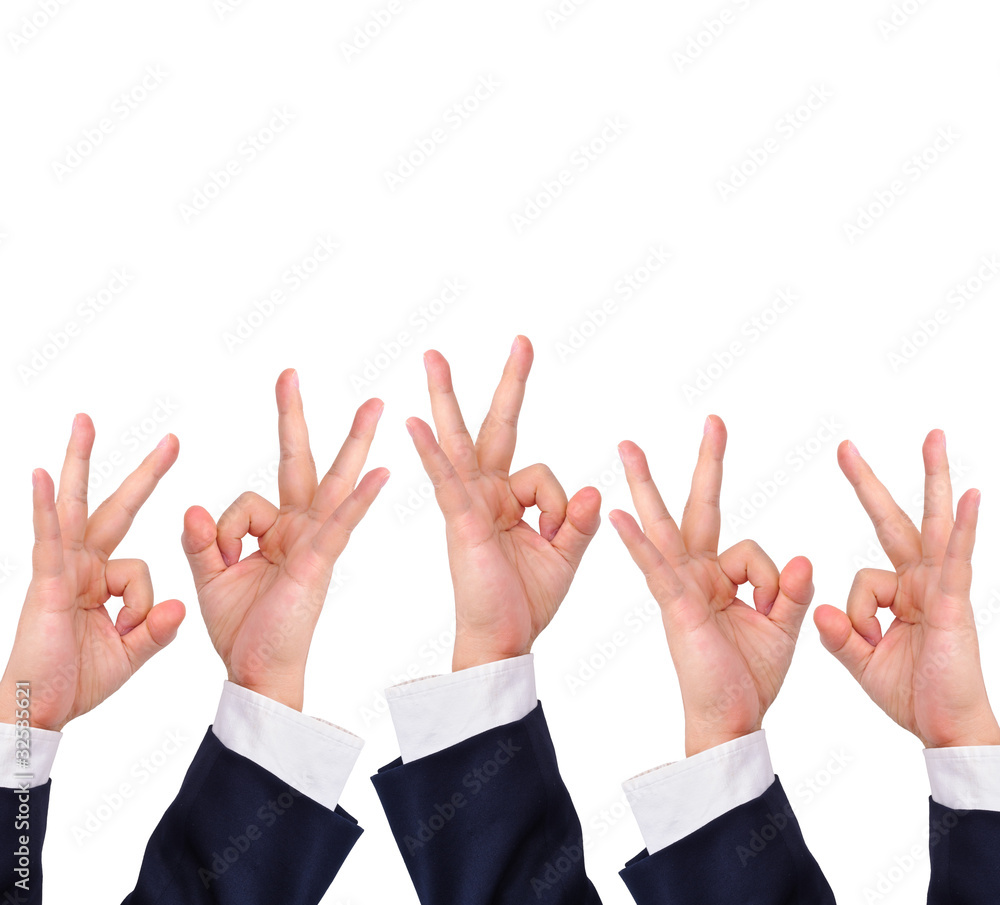 Conceptual image, Okay hand sign