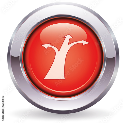 Perspektive - Button rot