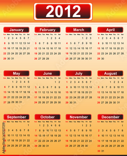 Calendar 2012