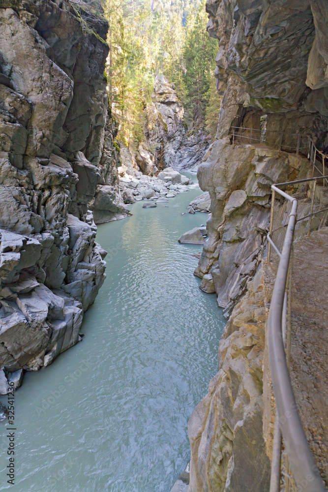 Roffla canyon near Zillis Switzerland
