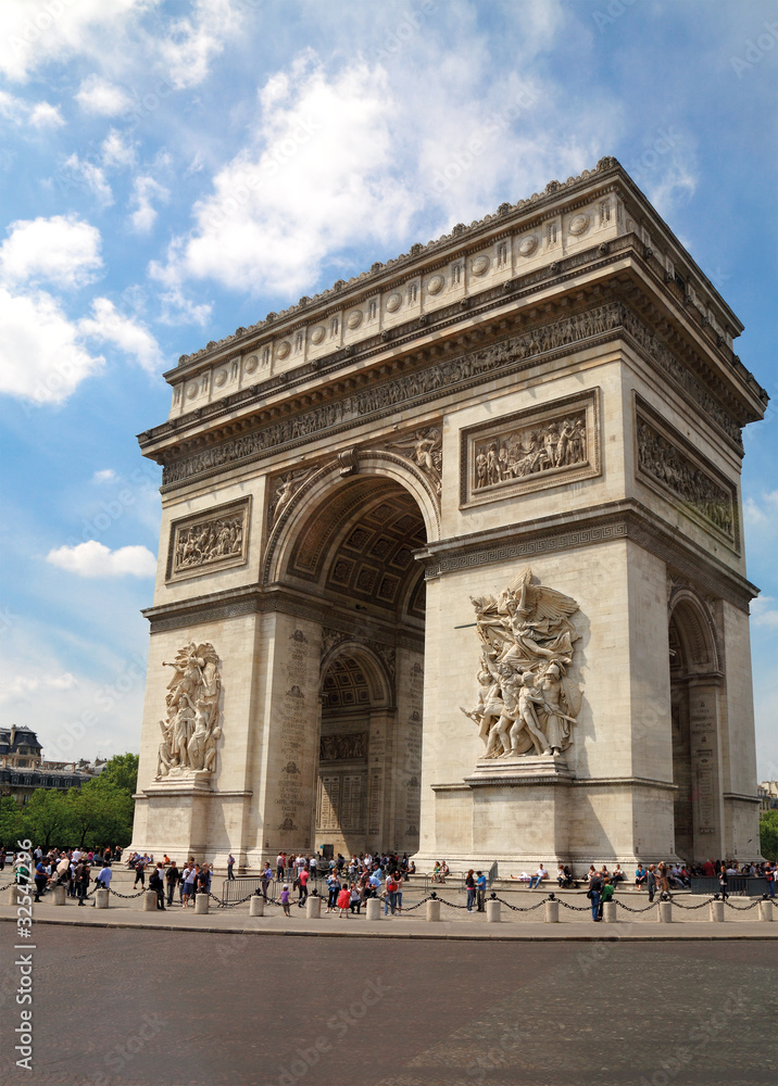 Arc de Triomphe in Paris, France. Arc de Triomphe in Paris, France.