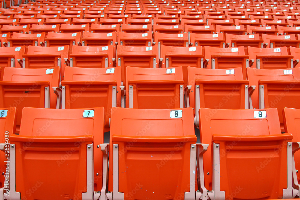 Obraz premium Stadium's chairs