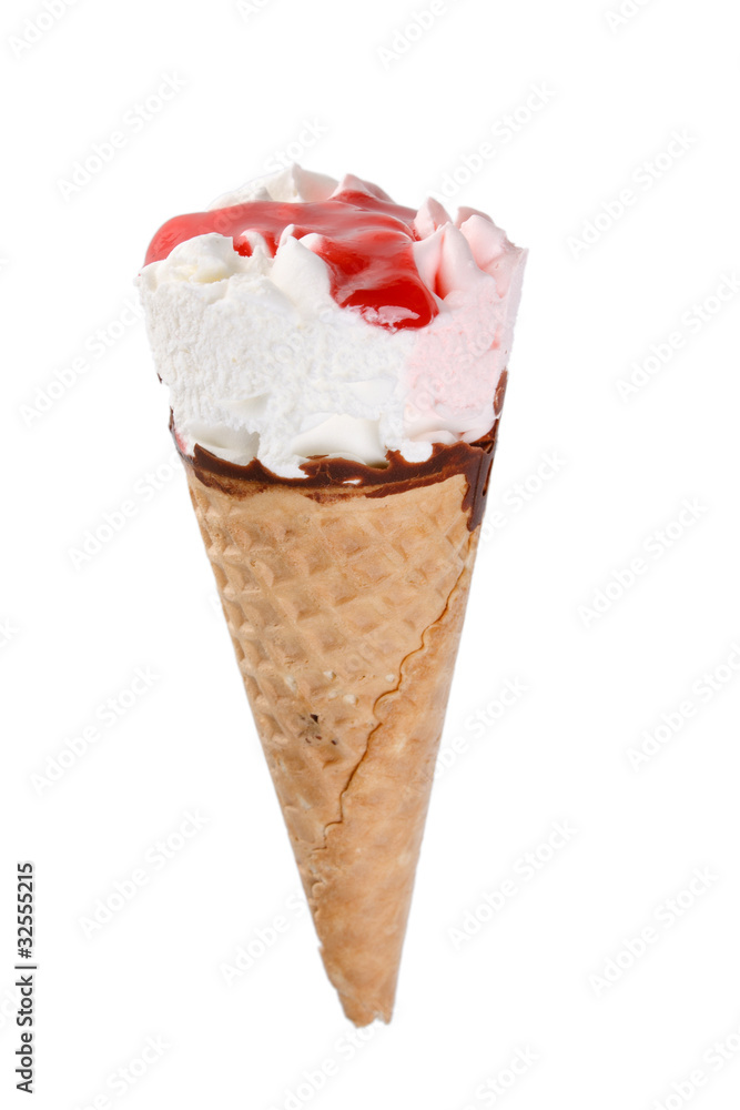 ice cream in the cone ice cream in the cone